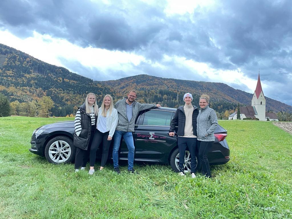 Daniel Tschofenig mit Familie Schnabl